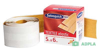 Plaster tekstylny SalvequickMED, 6cm x 5m elastyczny (1)